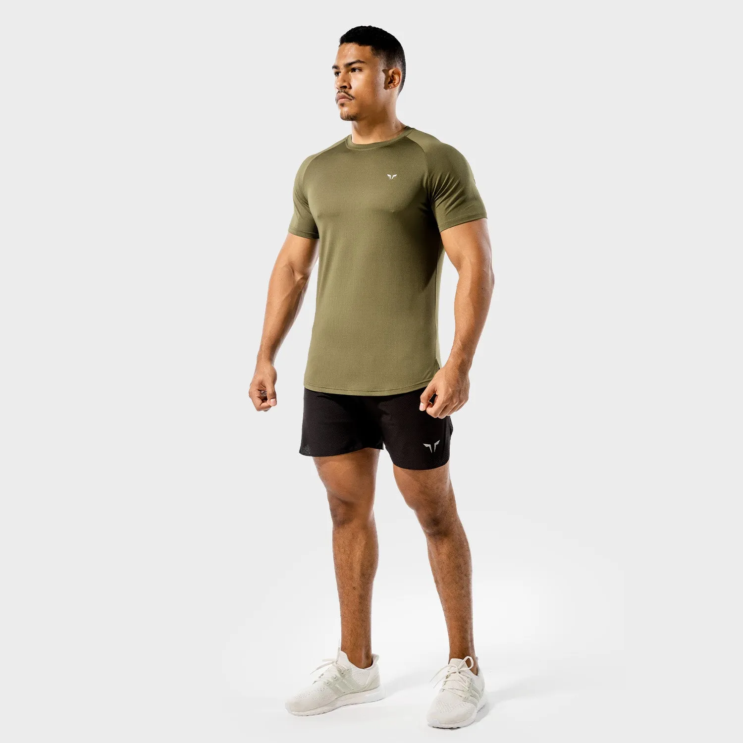 Core Mesh Tee - Khaki