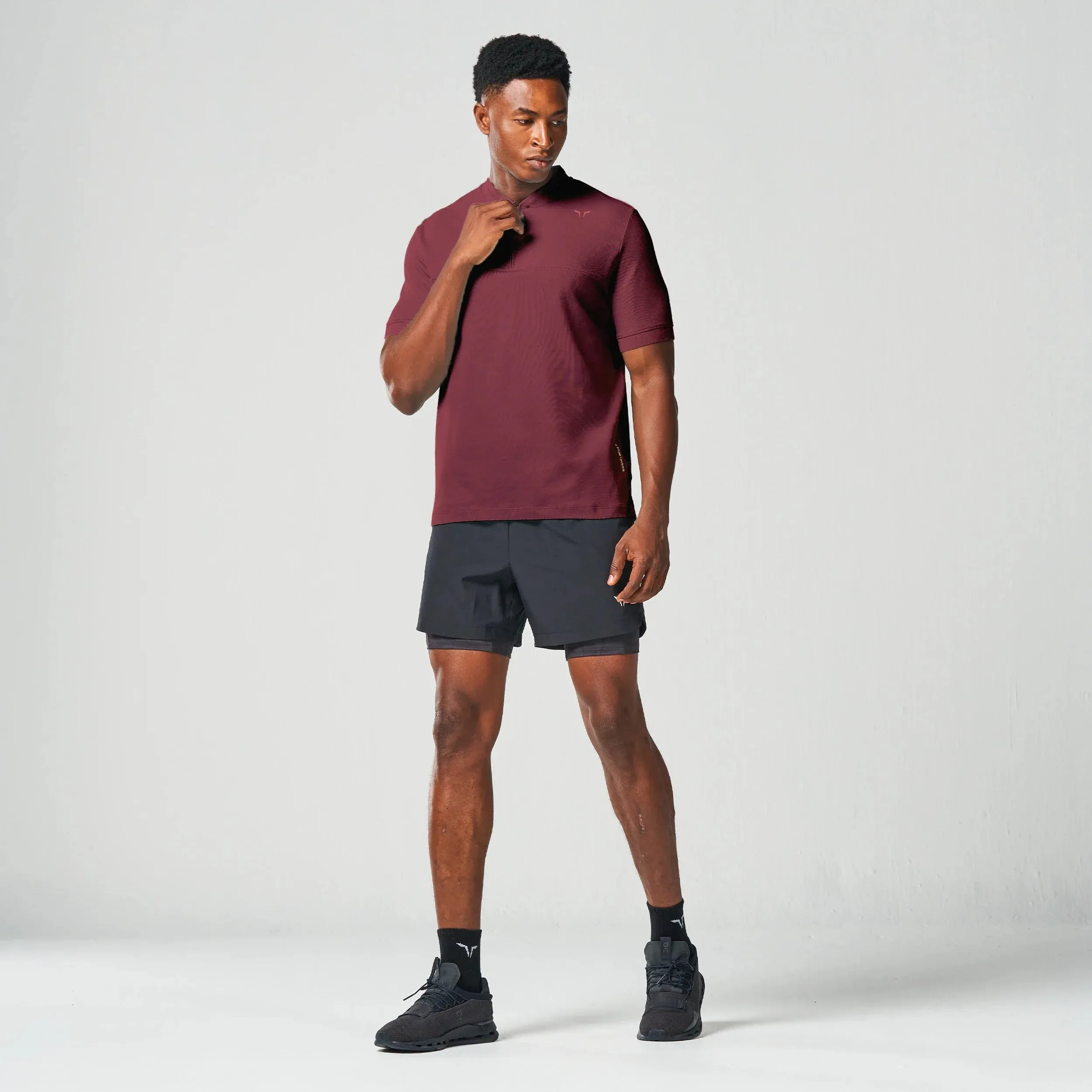 Core Running Tee - Burgundy