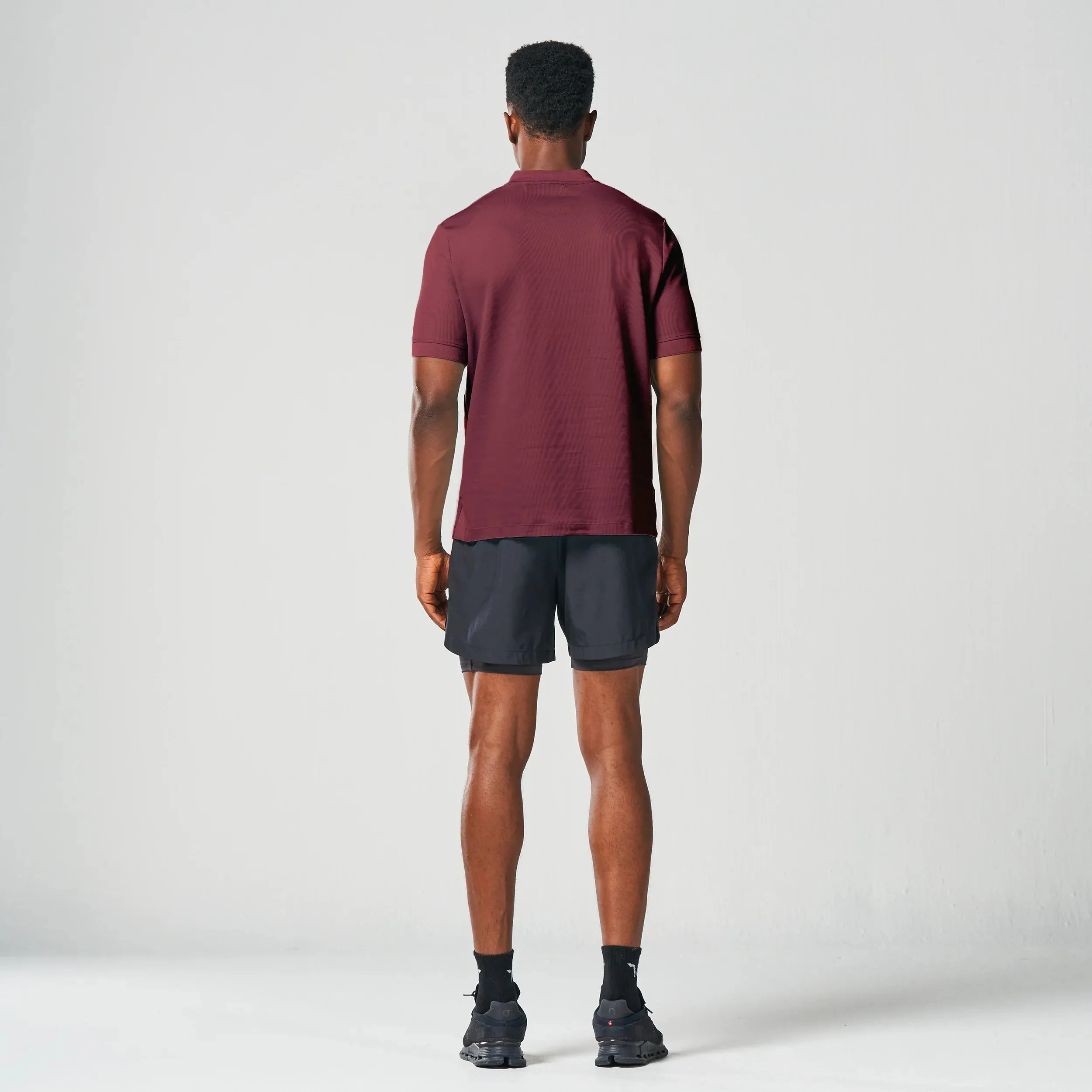 Core Running Tee - Burgundy