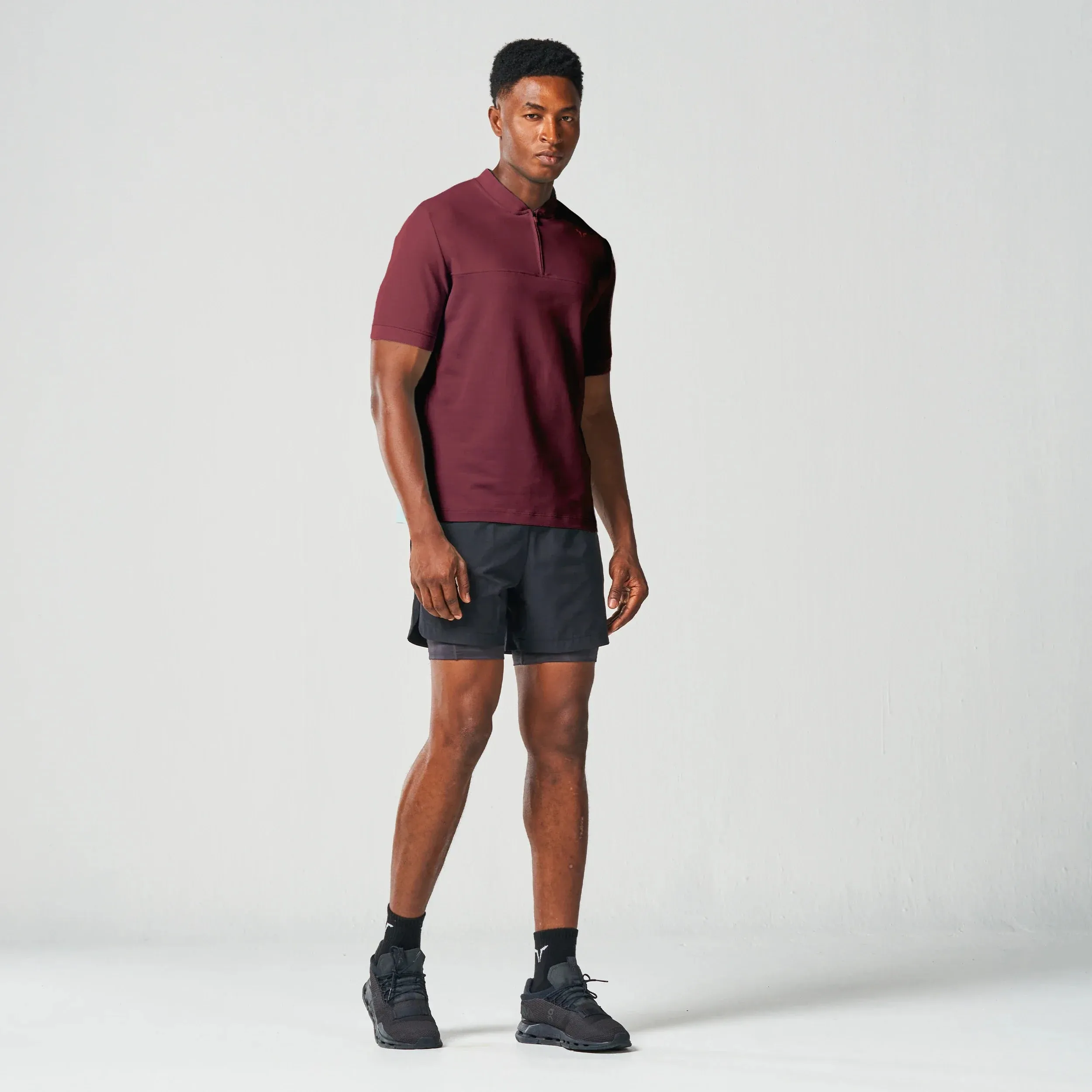 Core Running Tee - Burgundy