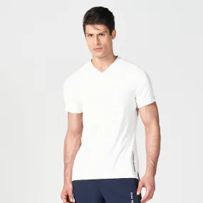 Core V-neck AeroTech Tee - Pearl White