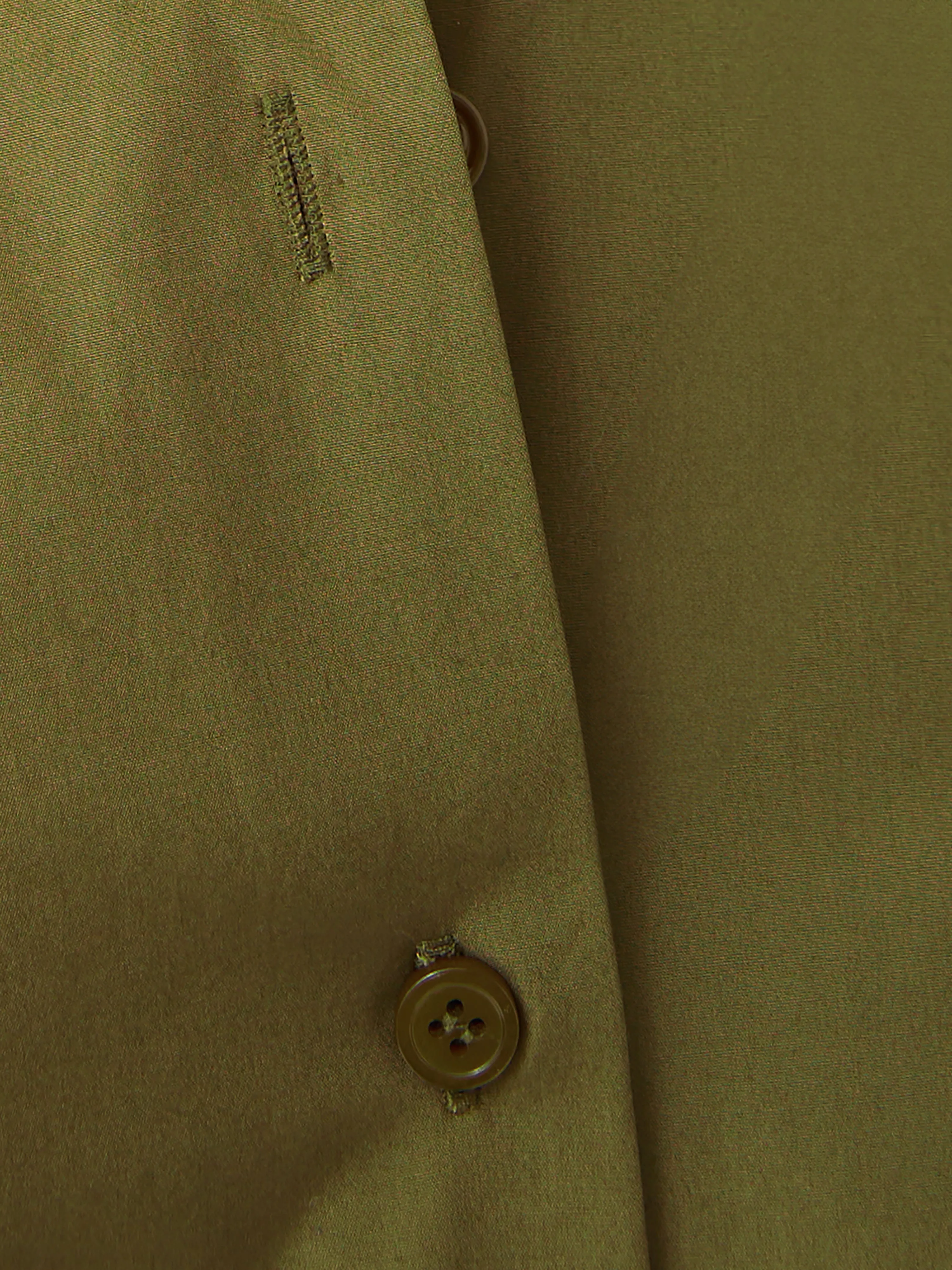 Cotton Poplin Shirt | Khaki