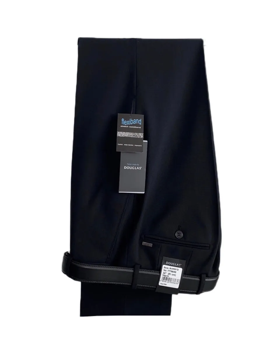 DOUGLAS Biarritz Black Regular Regular Trousers