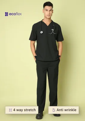 Ecoflex Men's 5 Pocket (Black) Scrub