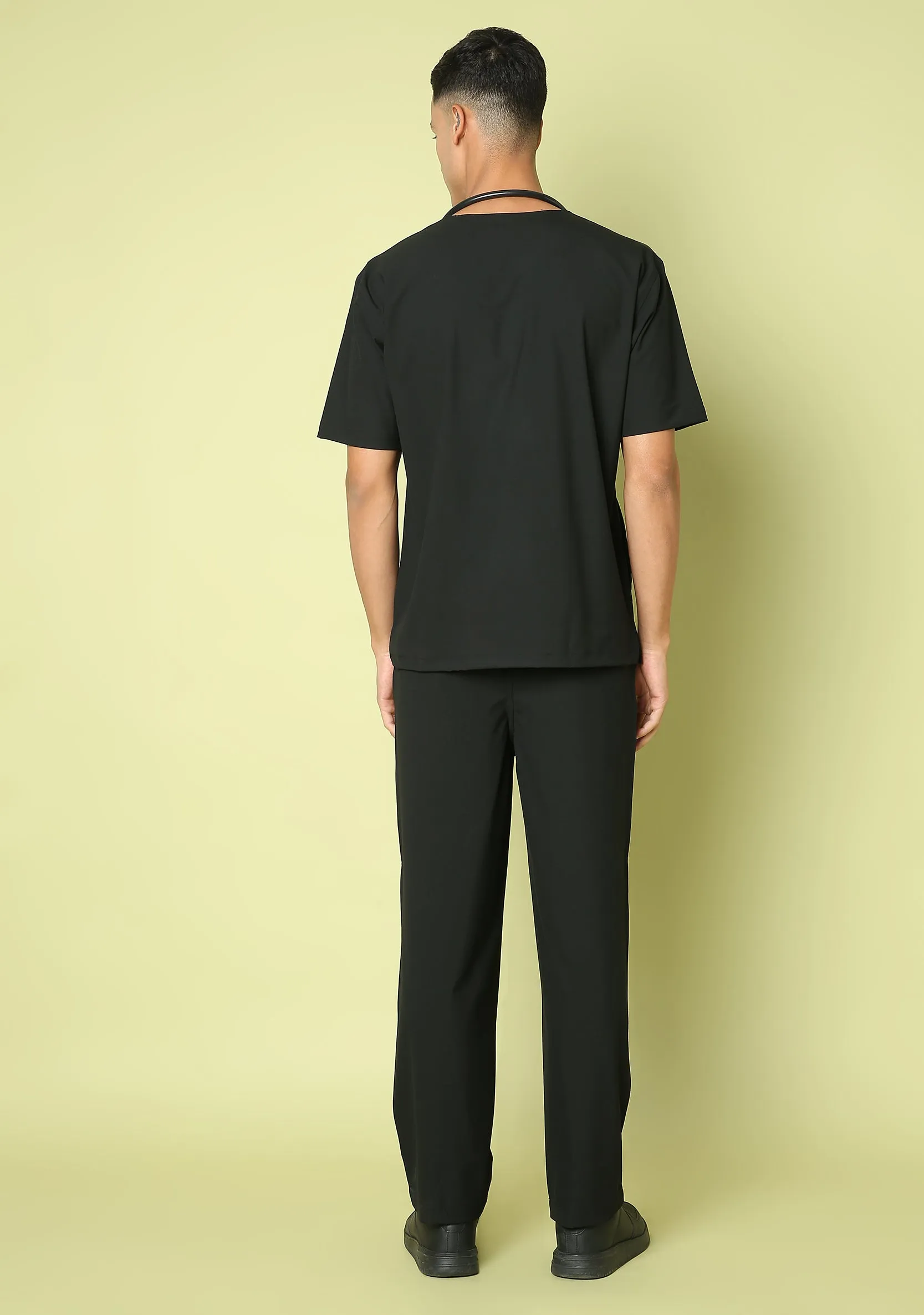 Ecoflex Men's 5 Pocket (Black) Scrub