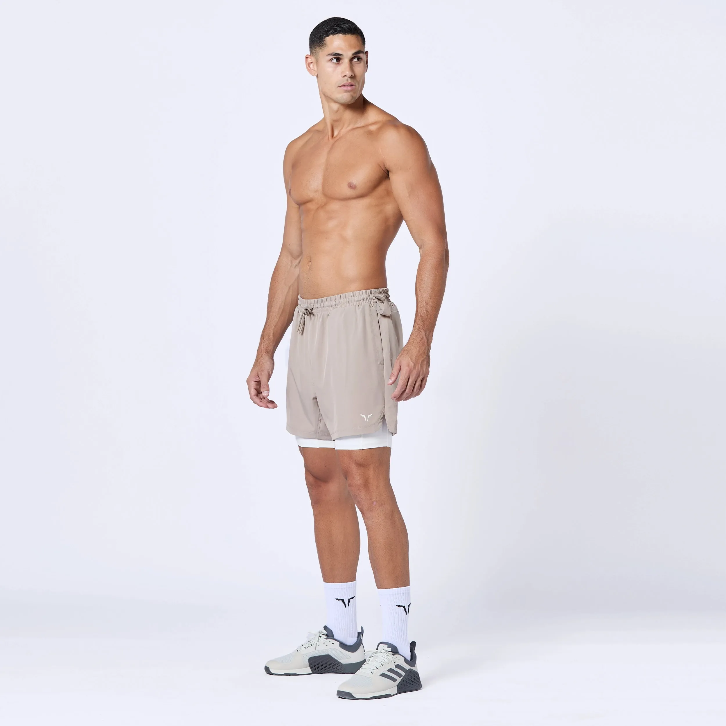 Essential 5" Pro 2-In-1 Shorts - Cobblestone