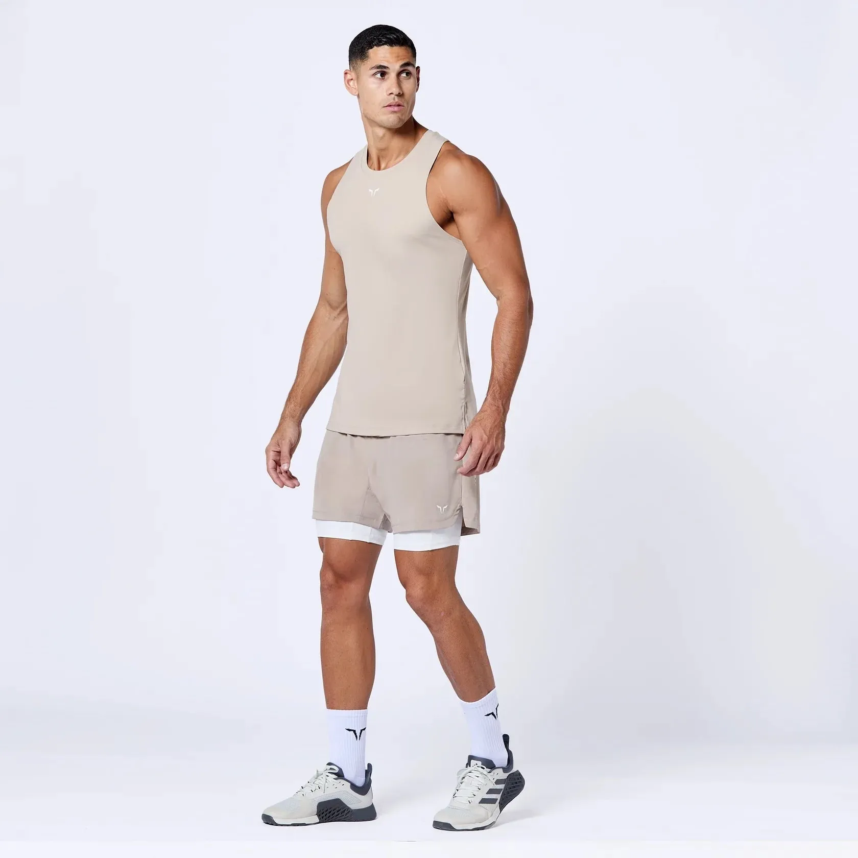 Essential 5" Pro 2-In-1 Shorts - Cobblestone