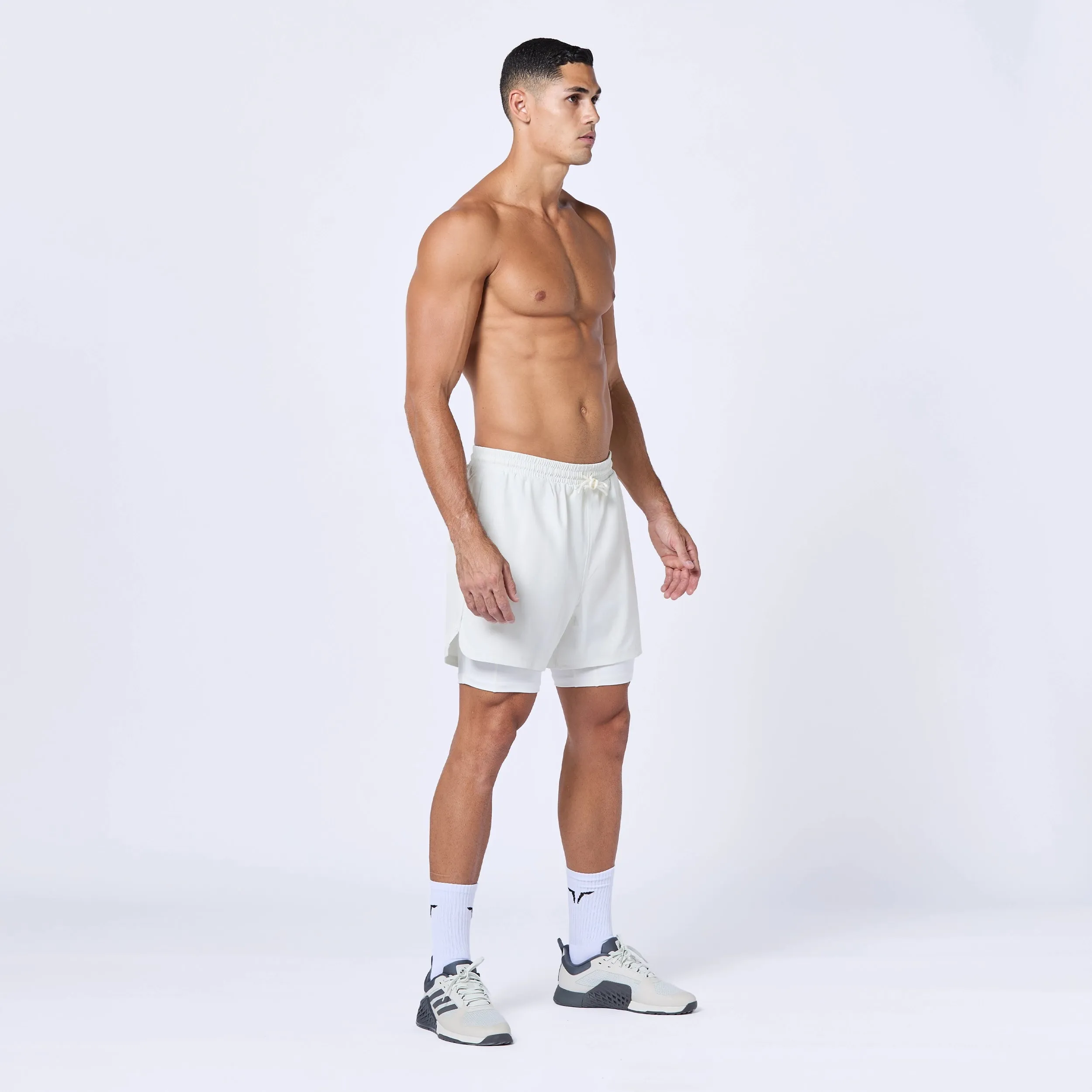 Essential 5" Pro 2-In-1 Shorts - Pearl White