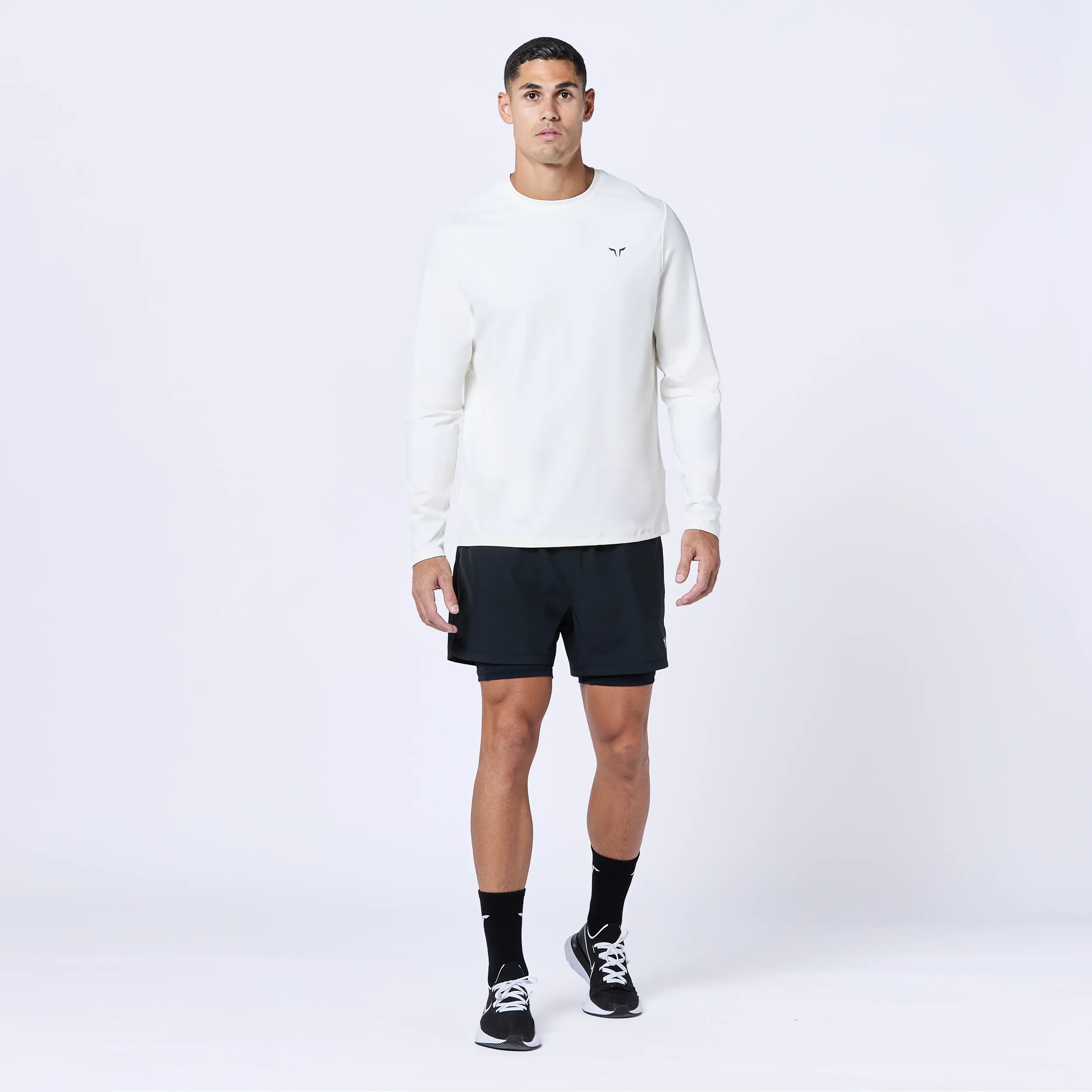 Essential Active Full Sleeves Tee - Pearl White