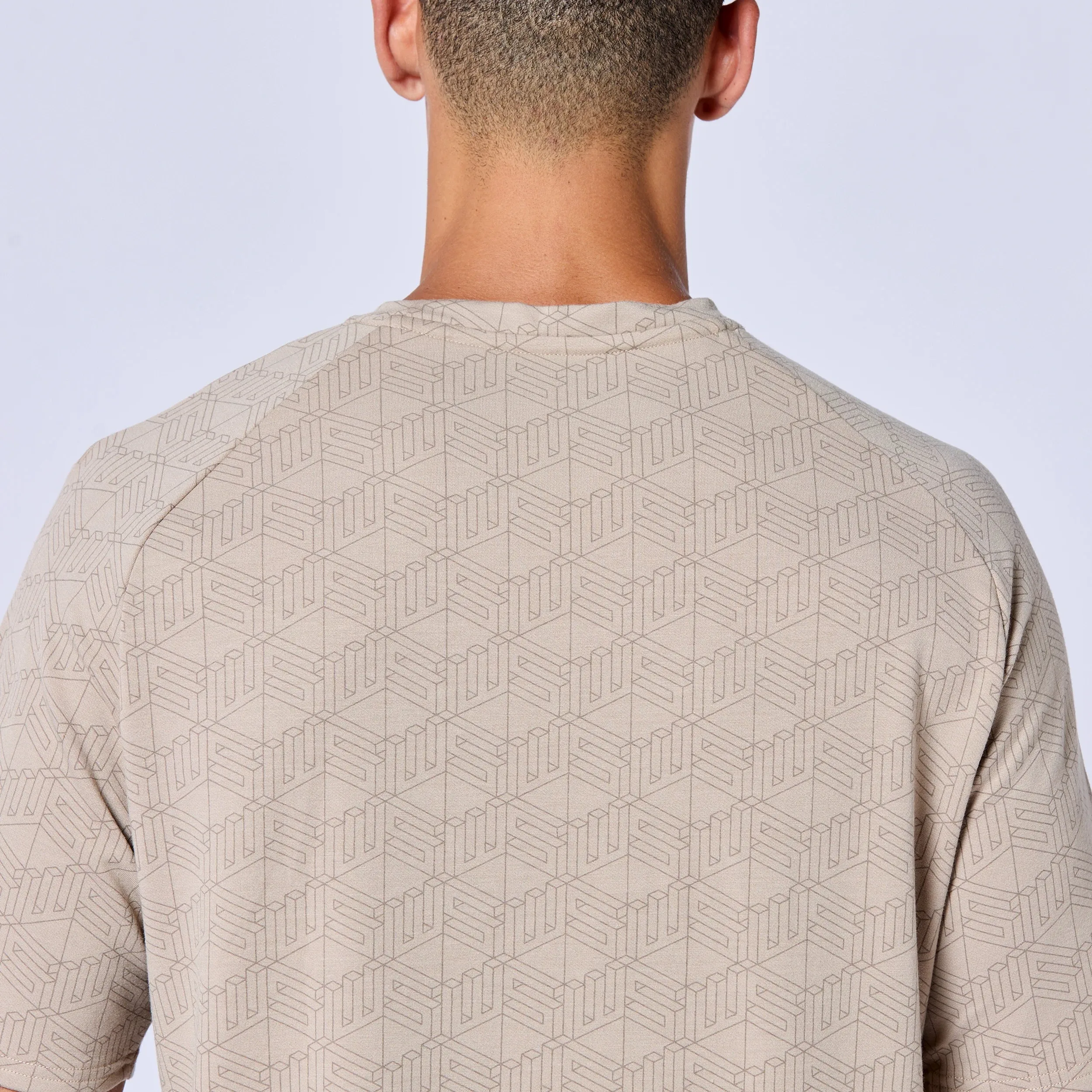 Essential Active Tee - Cobblestone Print