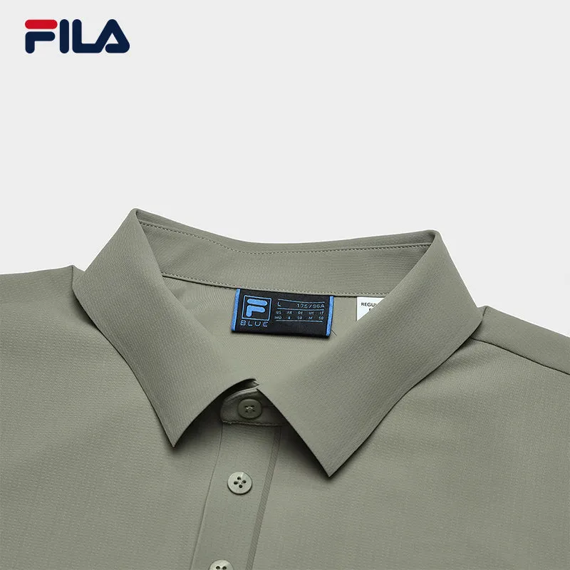 FILA CORE LIFESTYLE BLUE Men Short Sleeve Polo (Ash)