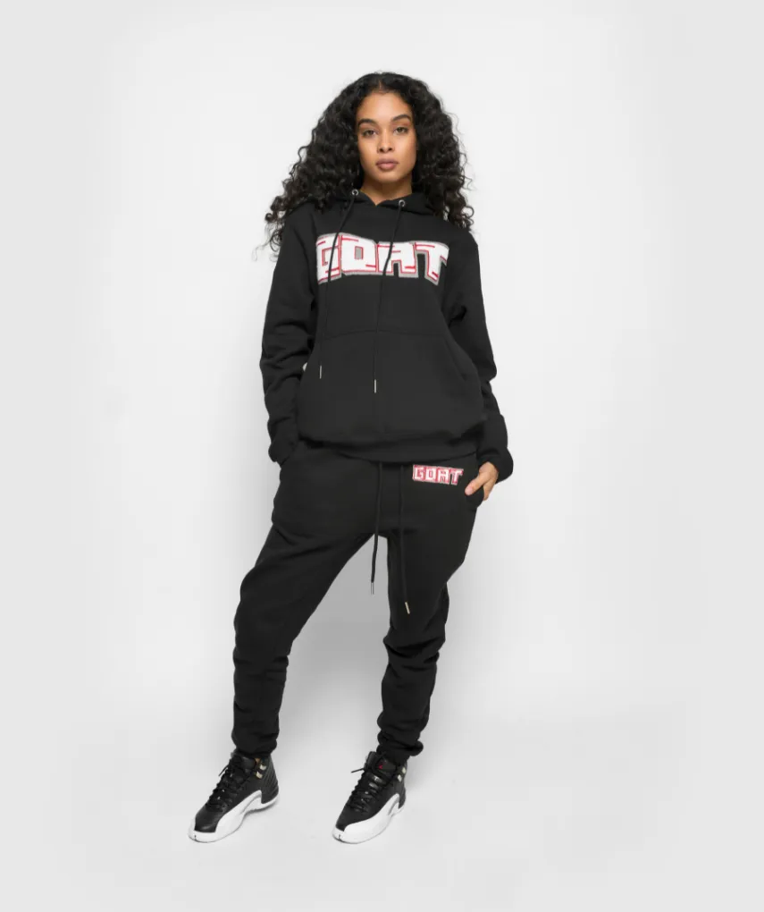 GOAT Classic Chenille Sweatsuit (Playoff Black)