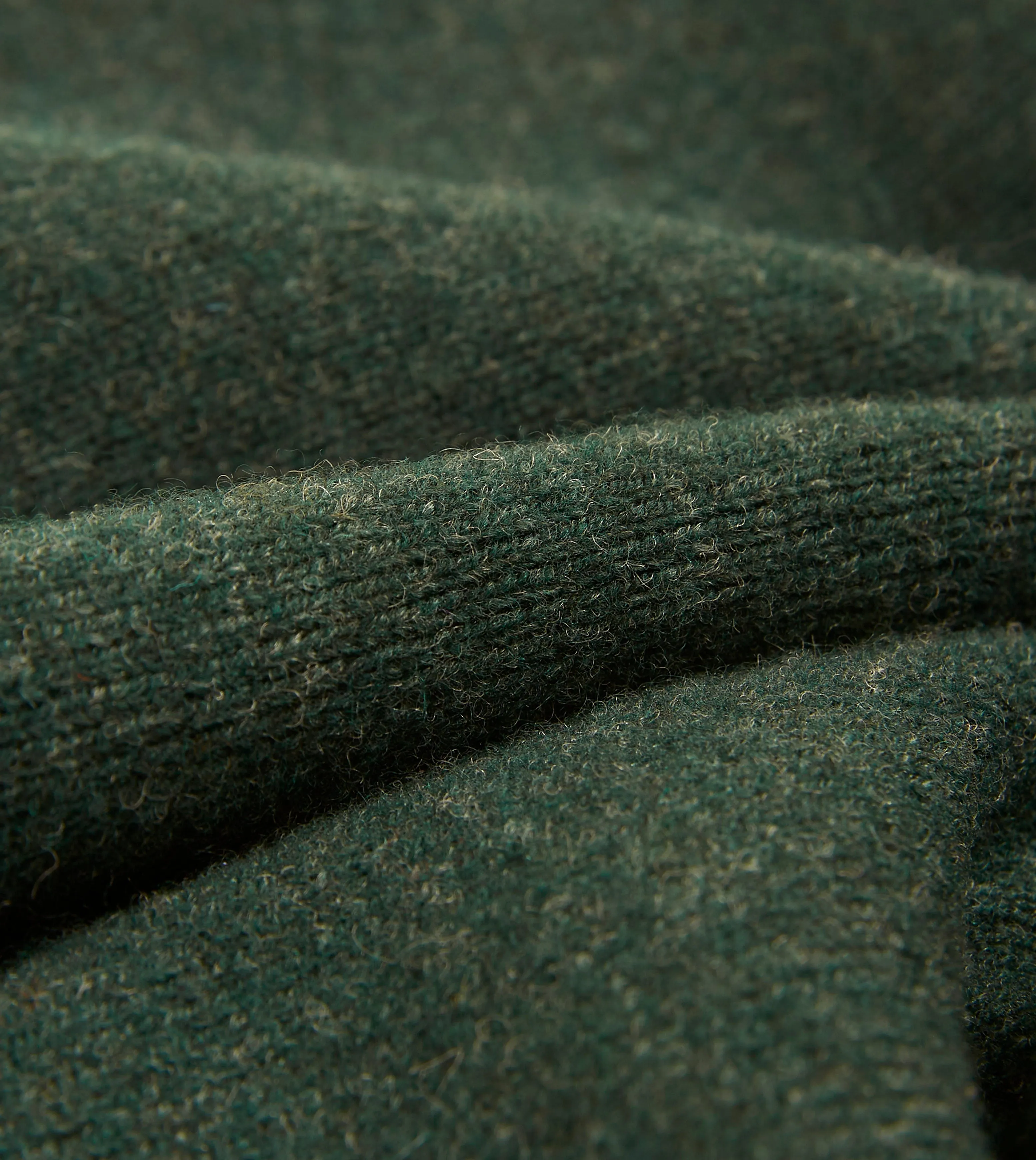 Green Lambswool Sleeveless Cardigan