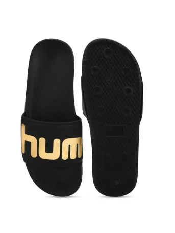 hummel CHUNK MEN SLIDERS Comfortable Cushioned Sole Arch Support Durable Lightweight Flexible Trendy Style Flip flops and Slippers Slides for Men Daily use Chappal