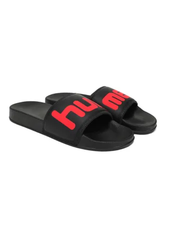 hummel CHUNK MEN SLIDERS Comfortable Cushioned Sole Arch Support Durable Lightweight Flexible Trendy Style Flip flops and Slippers Slides for Men Daily use Chappal