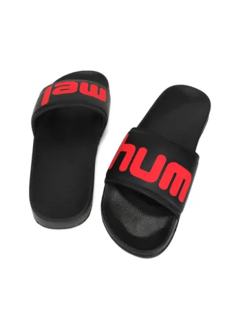 hummel CHUNK MEN SLIDERS Comfortable Cushioned Sole Arch Support Durable Lightweight Flexible Trendy Style Flip flops and Slippers Slides for Men Daily use Chappal