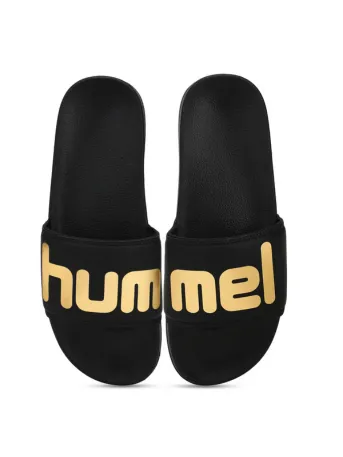 hummel CHUNK MEN SLIDERS Comfortable Cushioned Sole Arch Support Durable Lightweight Flexible Trendy Style Flip flops and Slippers Slides for Men Daily use Chappal