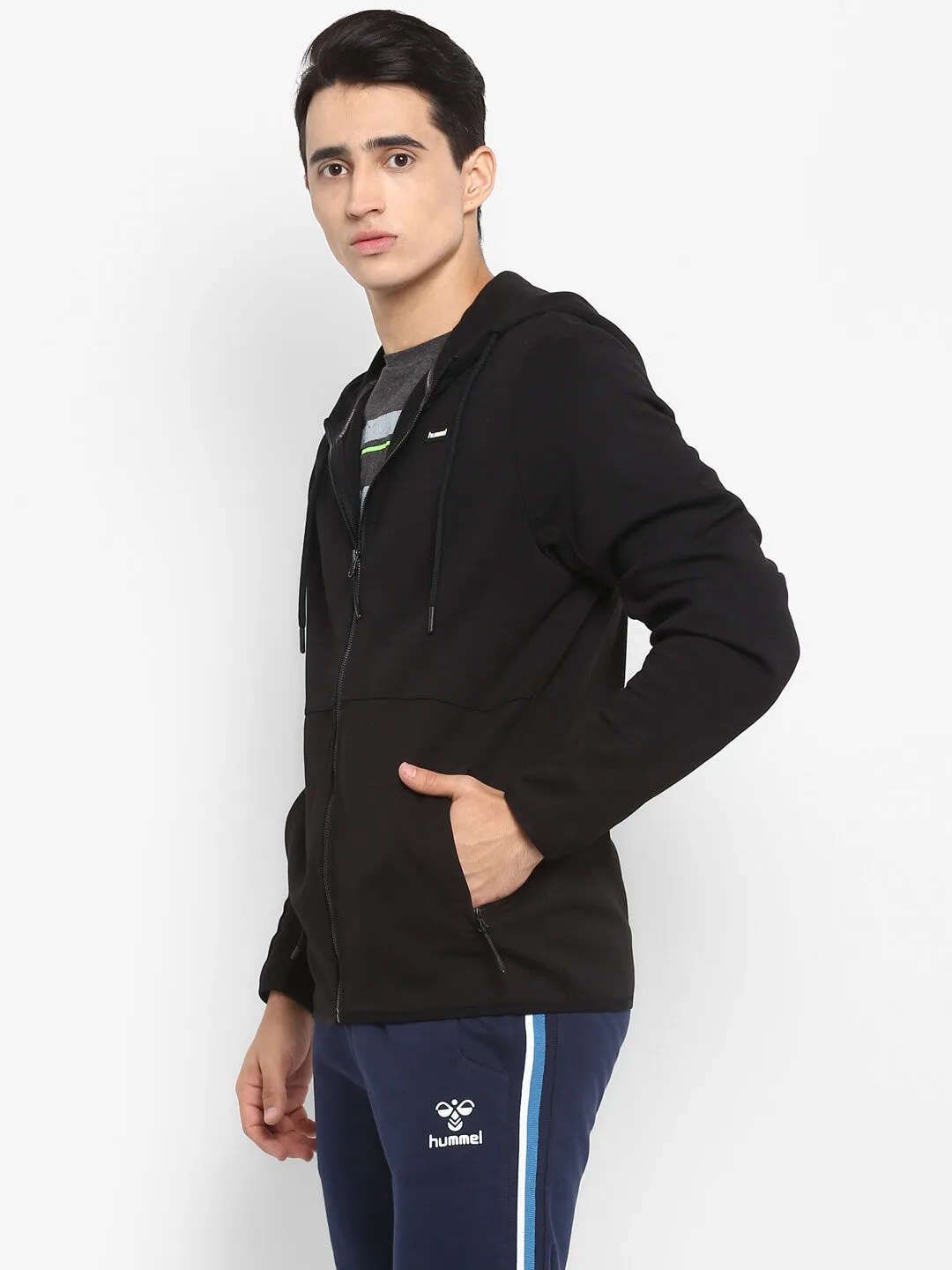 Itall Men Black Hoodie