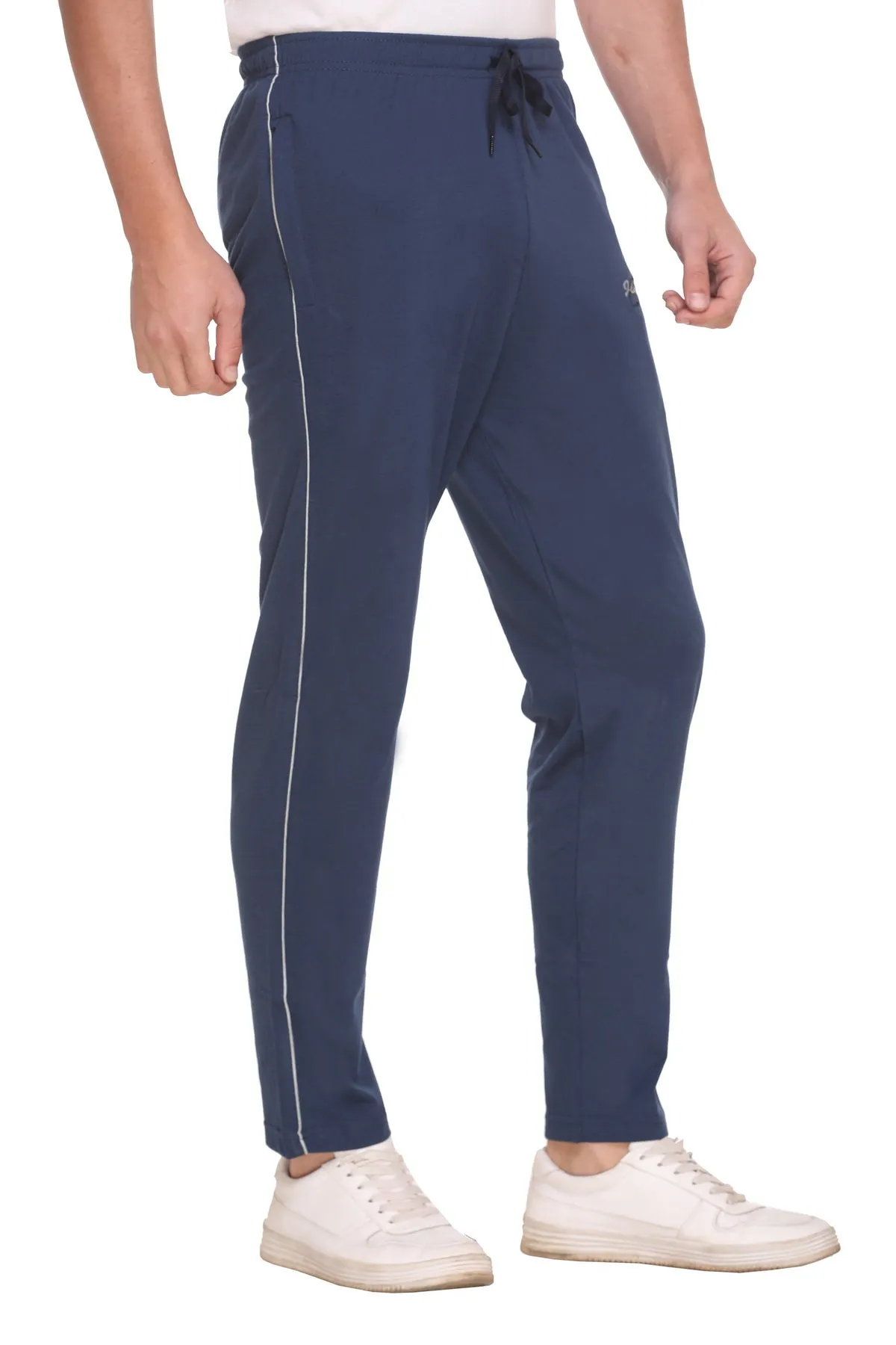 Jinxer Men Plus Size Winter Fleece Track Pants - Prime Blue