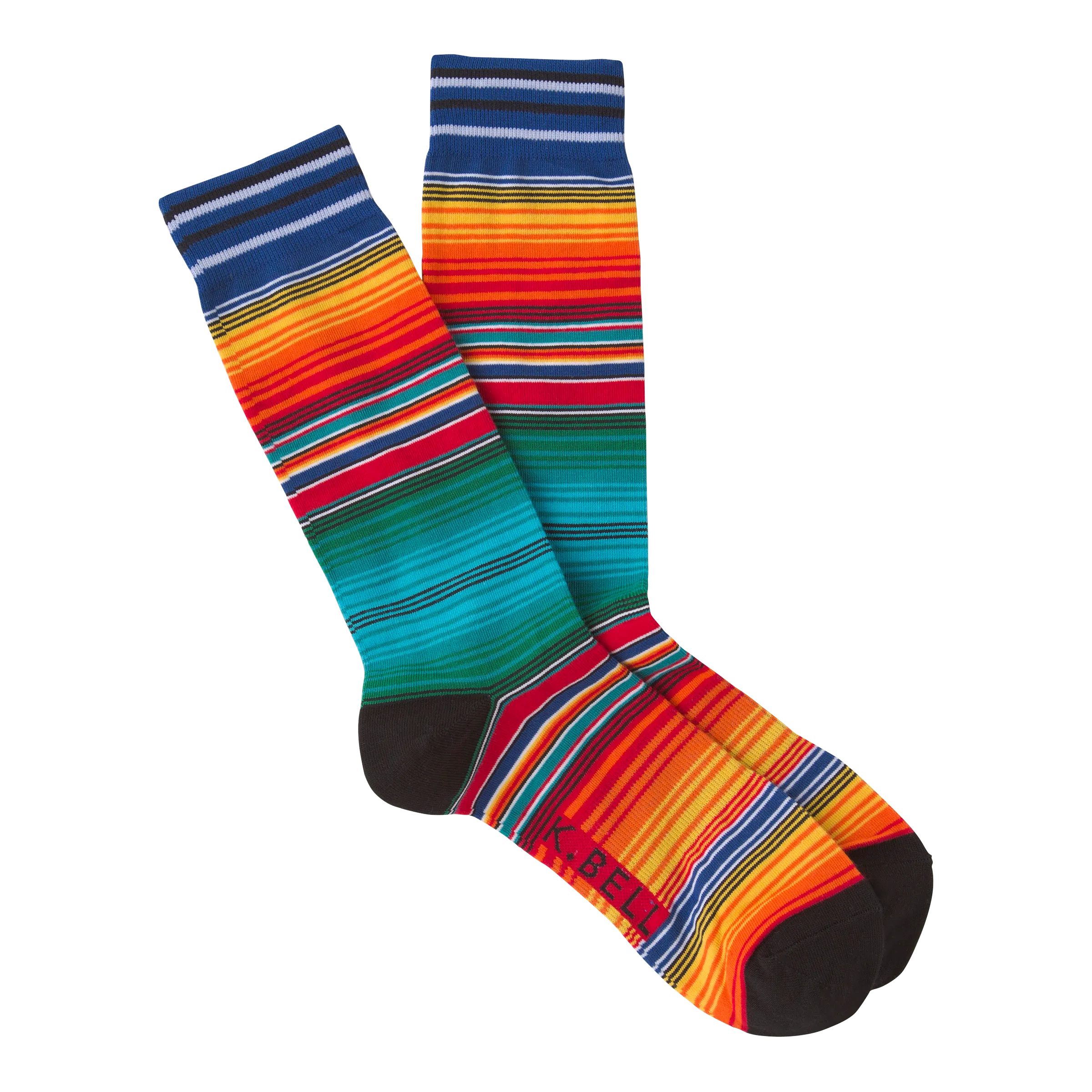 K.Bell Men's Sarape Crew Socks