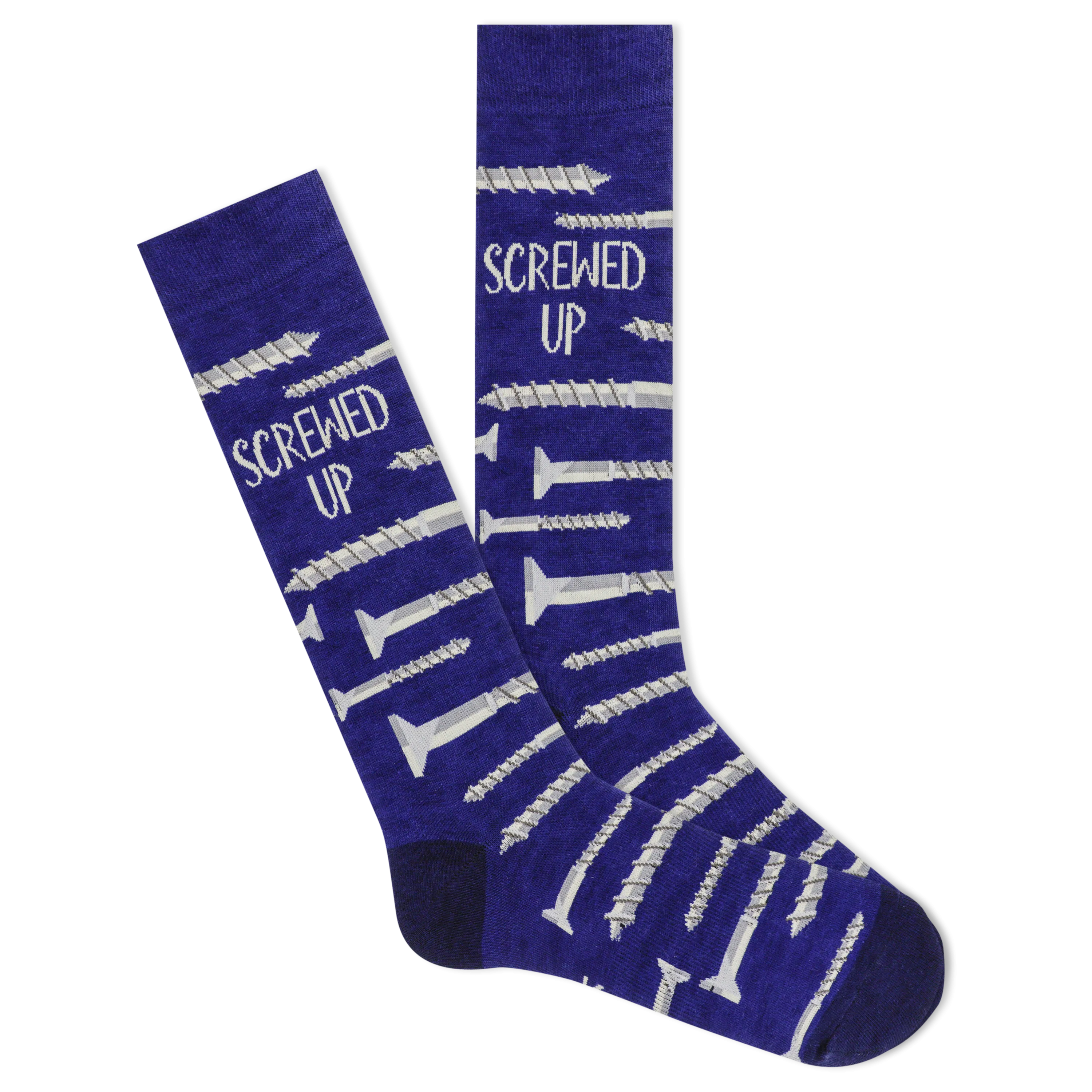 K.Bell Men's Screwed Up Crew Socks