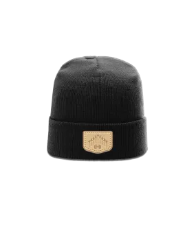 Leather Plane Cuff Beanie