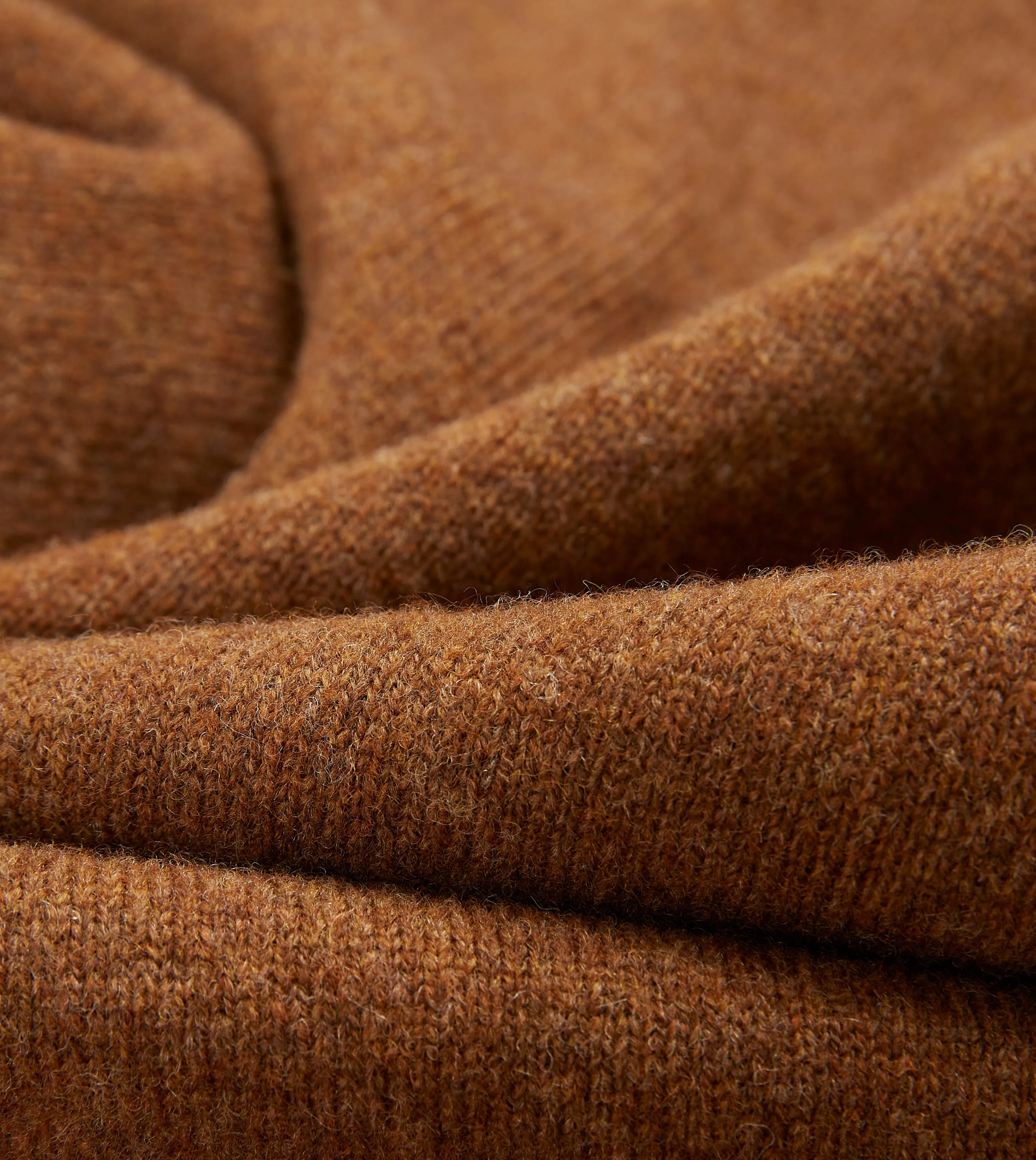 Light Brown Lambswool Sleeveless Cardigan