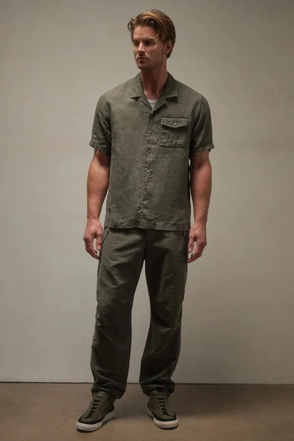 Linen Short Sleeve Pocket Shirt