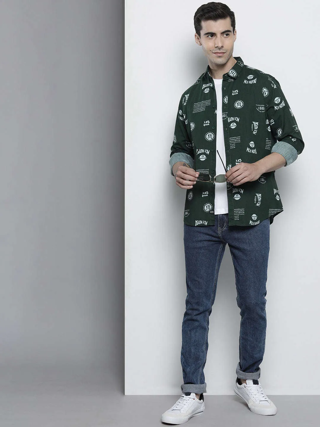 Men Abstract Printed Shirt