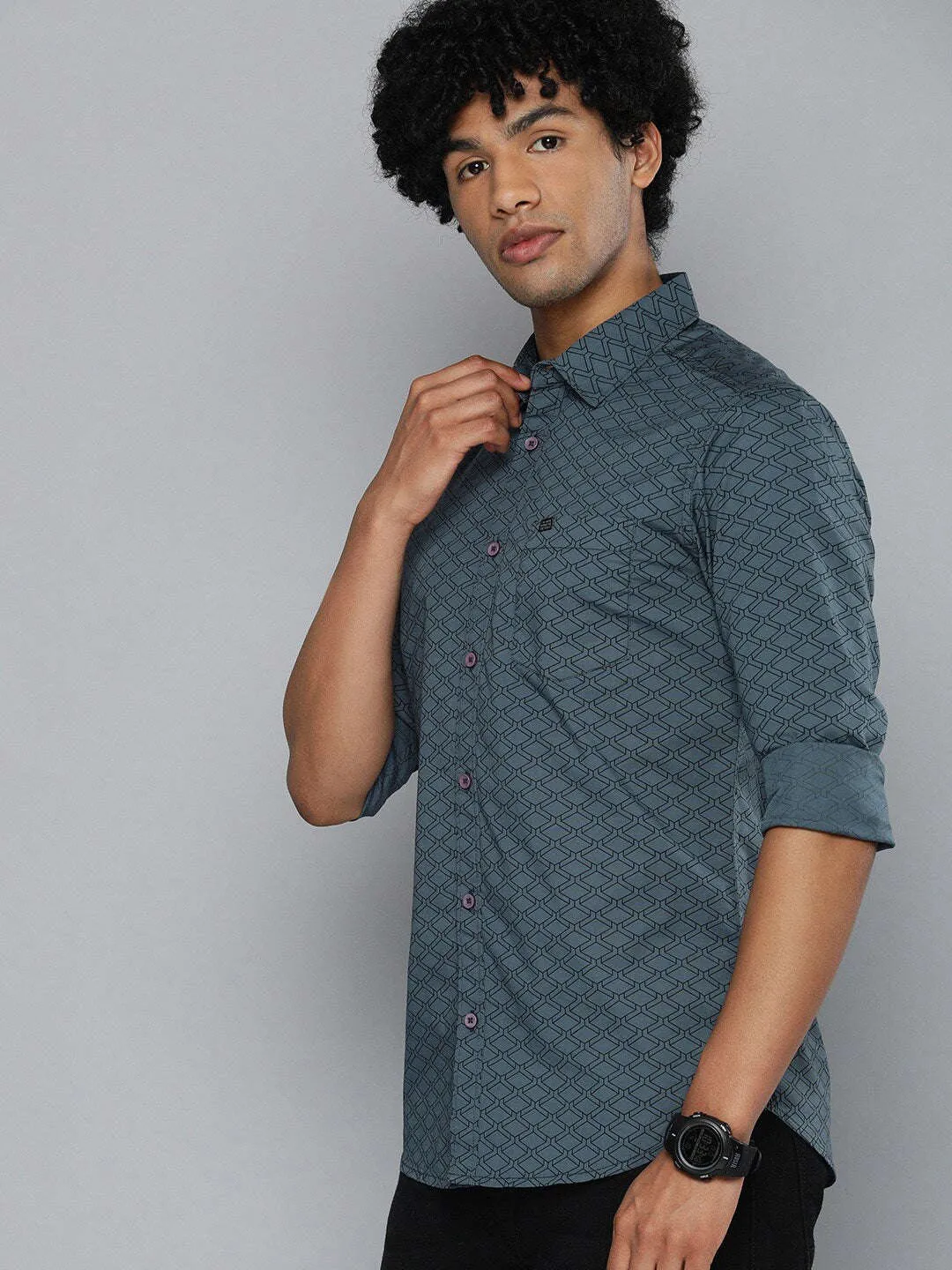 Men Abstract Printed Shirt