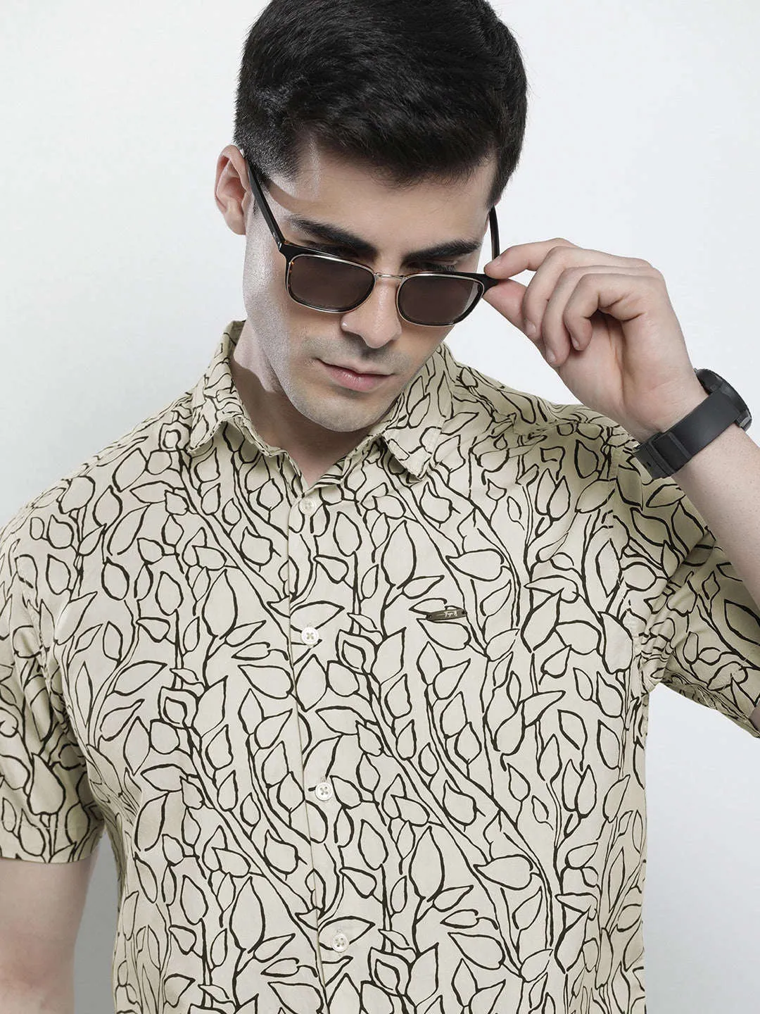 Men Abstract Printed Shirt