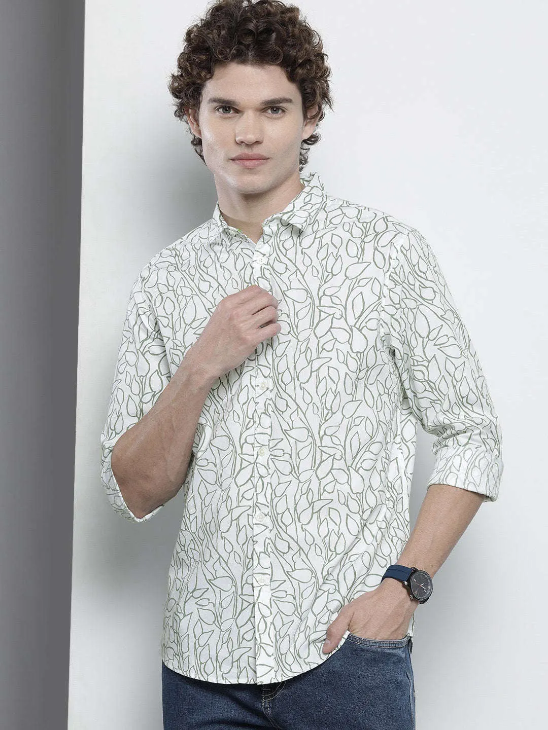 Men Abstract Printed Shirt