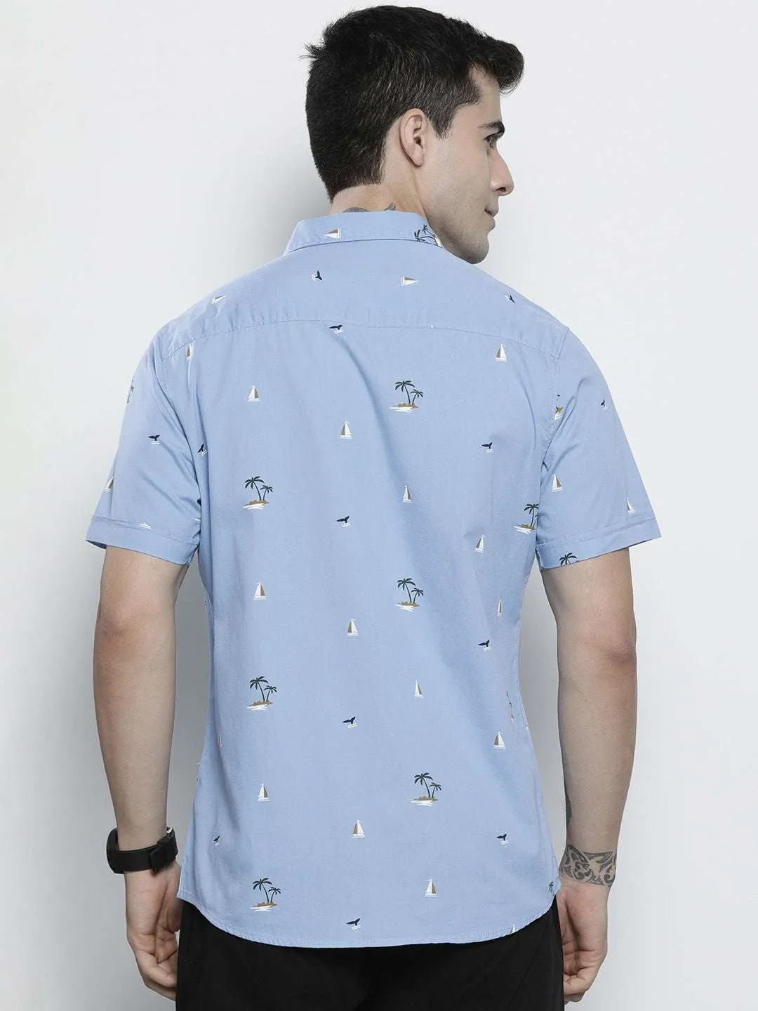 Men Abstract Printed Shirt