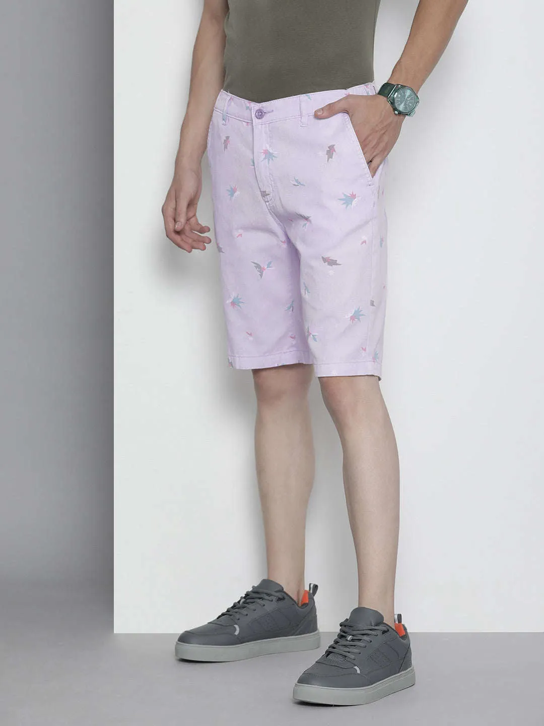 Men Abstract Printed Shorts