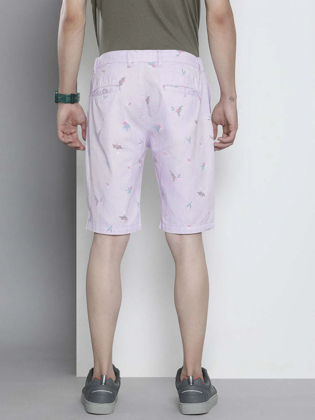 Men Abstract Printed Shorts