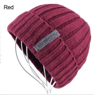 Men's skullies winter knitted hat beanie hats