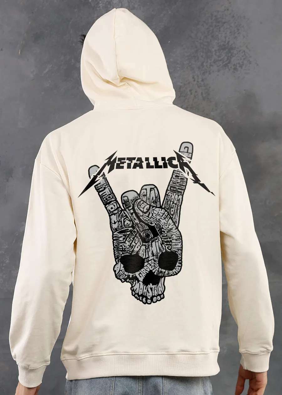 Metallica Rock Men Drop Shoulder Premium Terry Hoodie