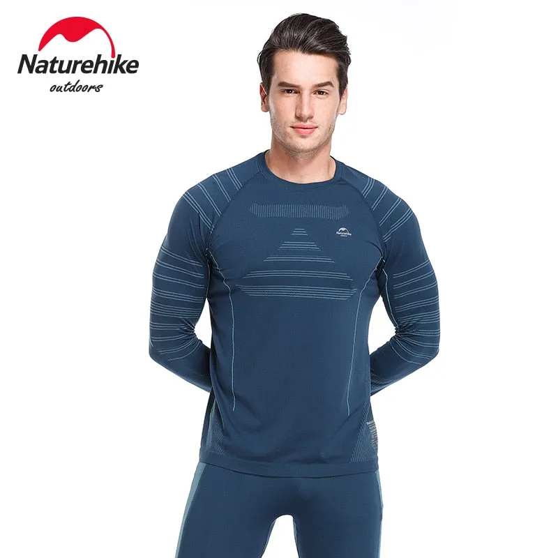 Naturehike Men Women Winter Quick Dry Anti-microbial Stretch Thermal Long Johns Polyester Thick Skiing Thermal Underwear Set