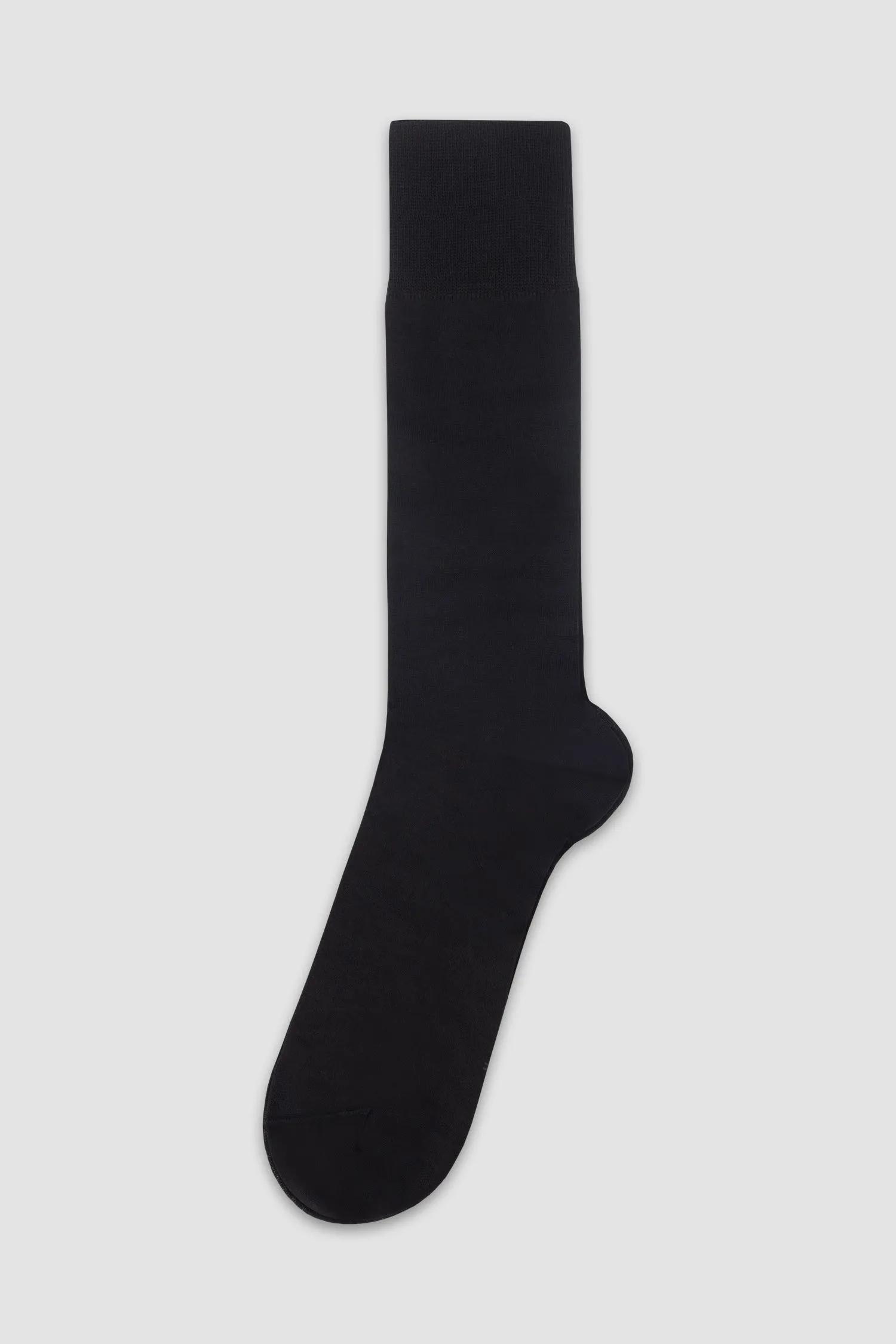 Nobile Solid Black Crew Socks