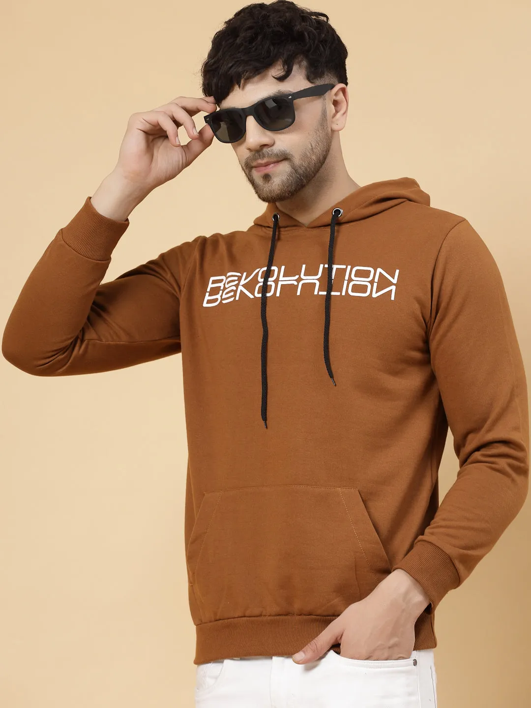 Printed Hooded Fleece Sweatshirt