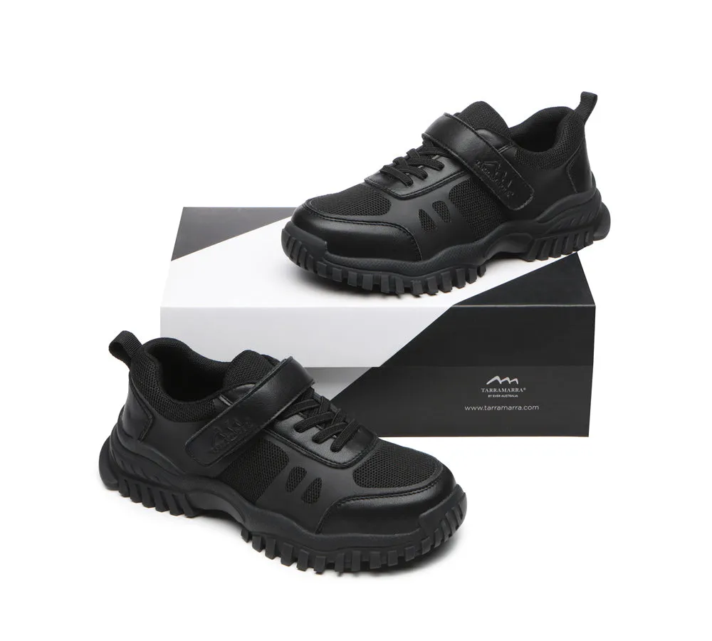 Senior Black Leather School Shoes