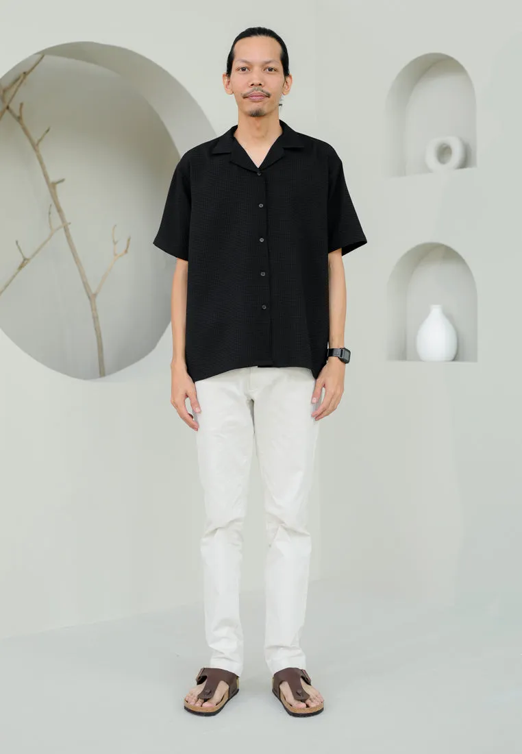 Shirt Men (Black Waffle)