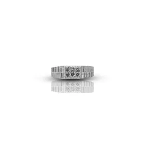 Silver Classic "Seductive Sensation" CZ Ring for Men