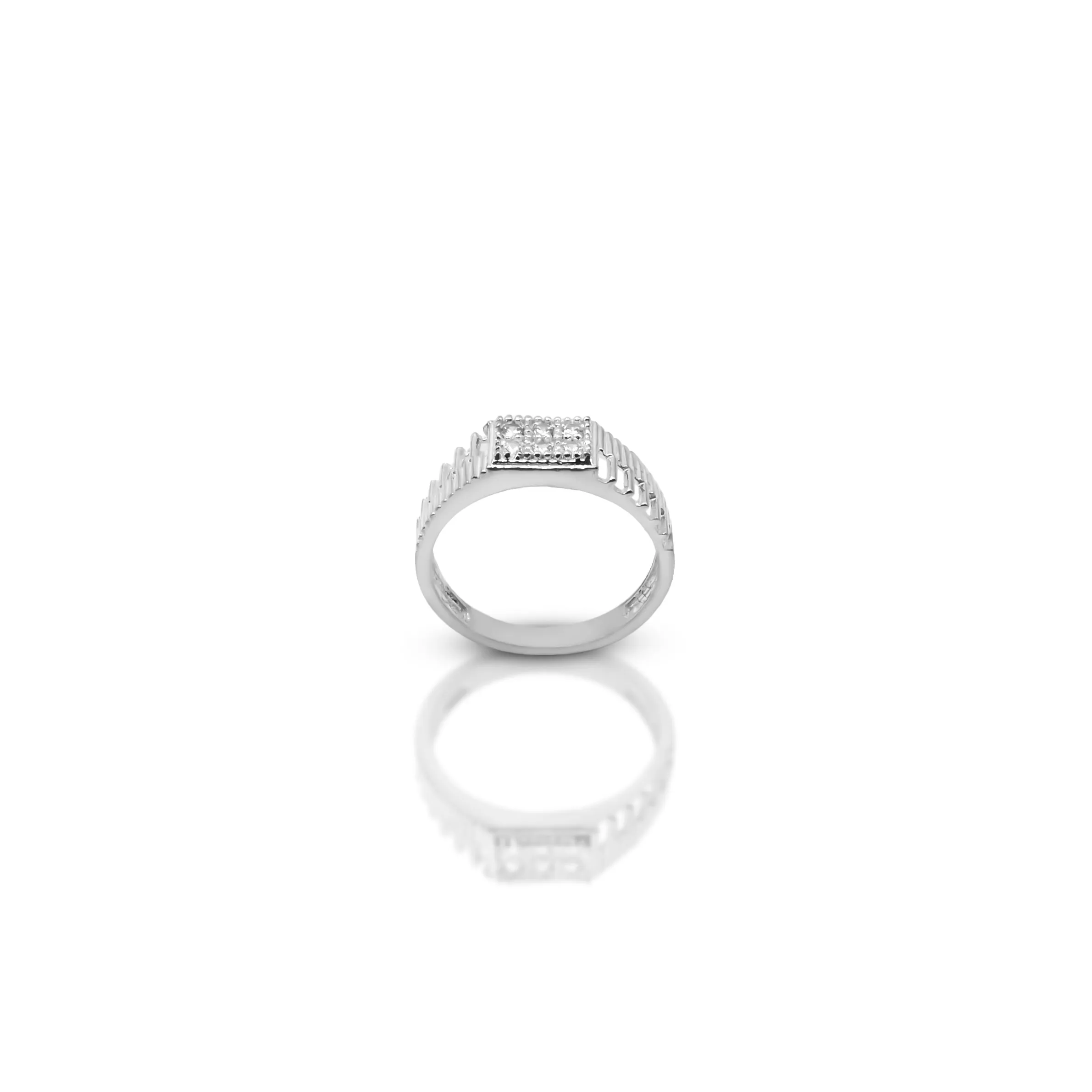 Silver Classic "Seductive Sensation" CZ Ring for Men