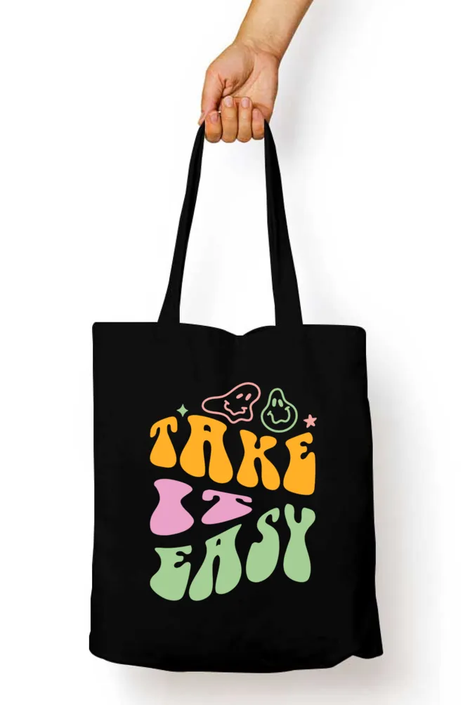 Take It Easy Tote Bag with Zipper