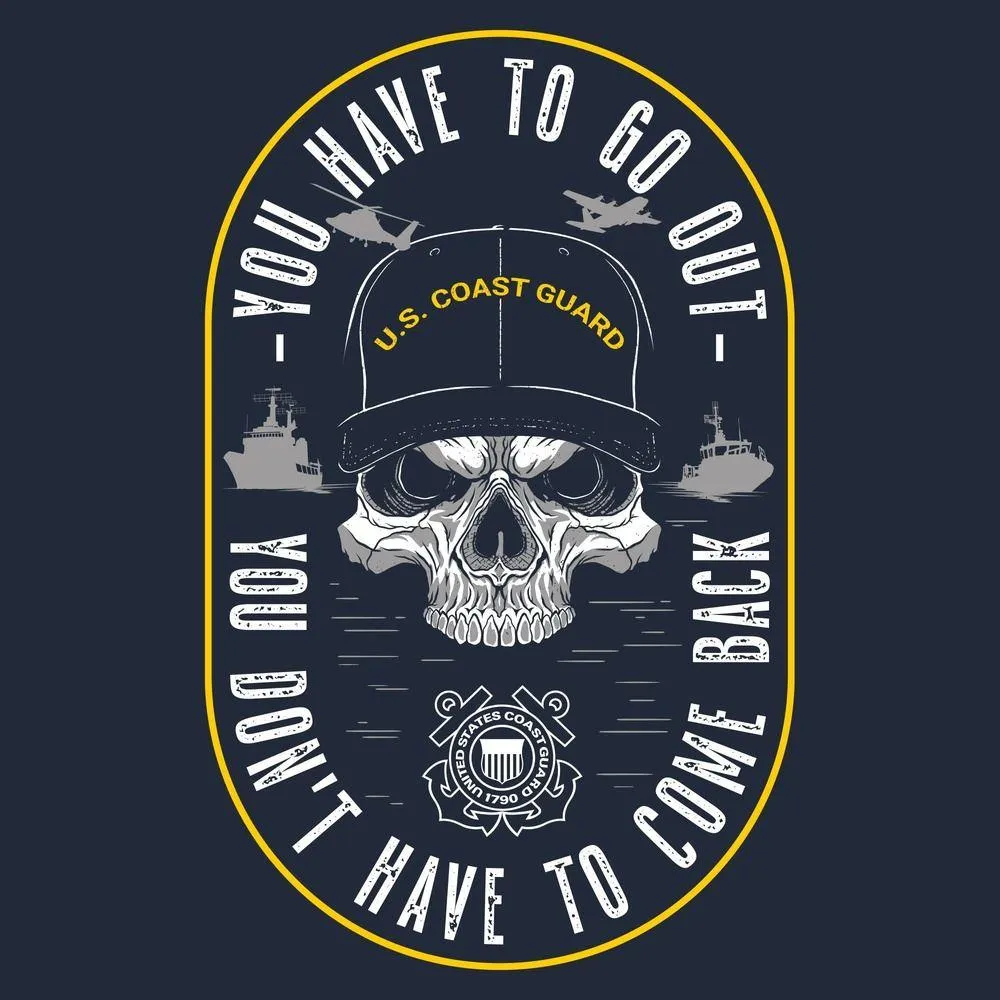 USCG - Guardians Of The Waves T-Shirt - Midnight Navy