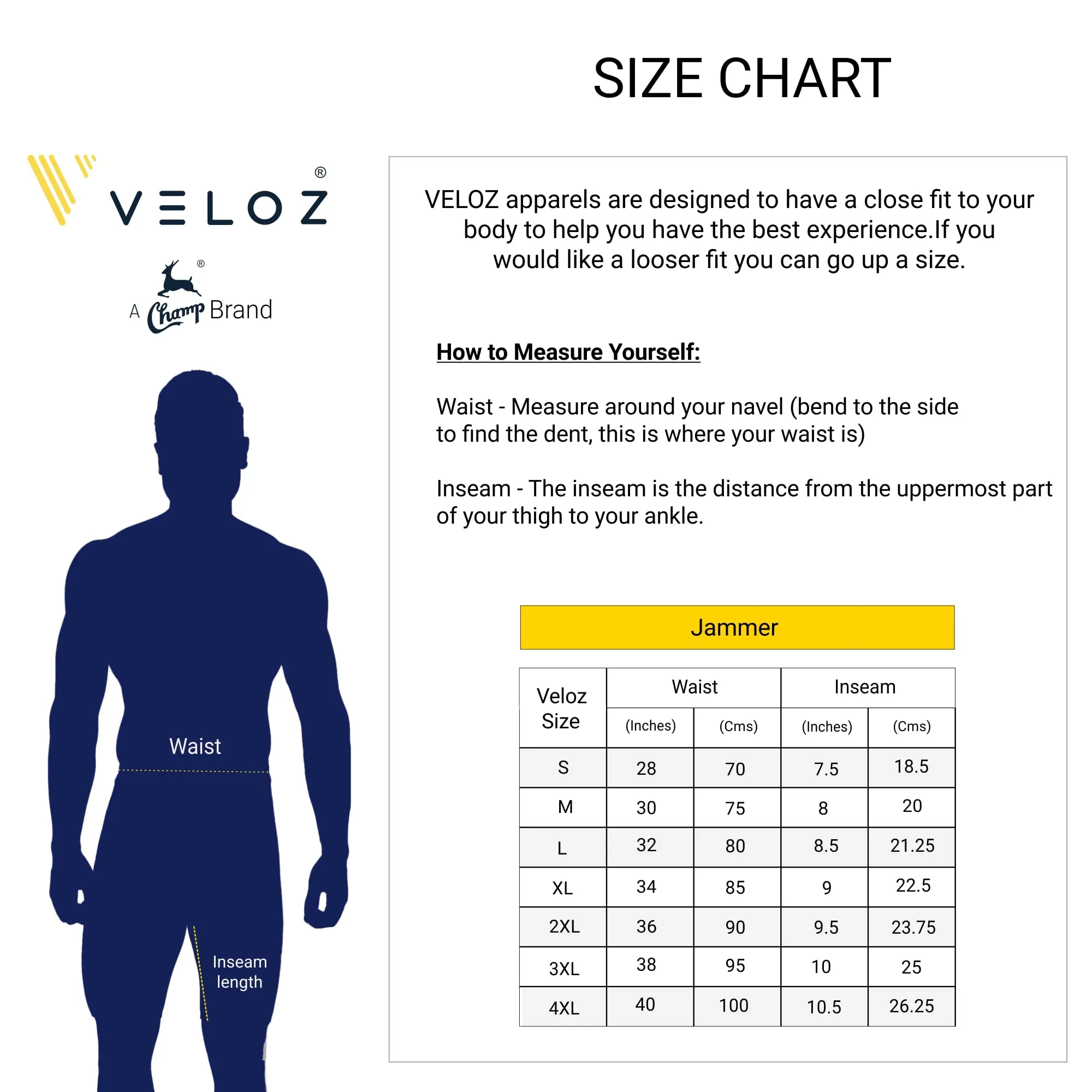 VELOZ POWER STORM   I  Sun Protected   I  Quick Drying  I  Anti Chafing JAMMER