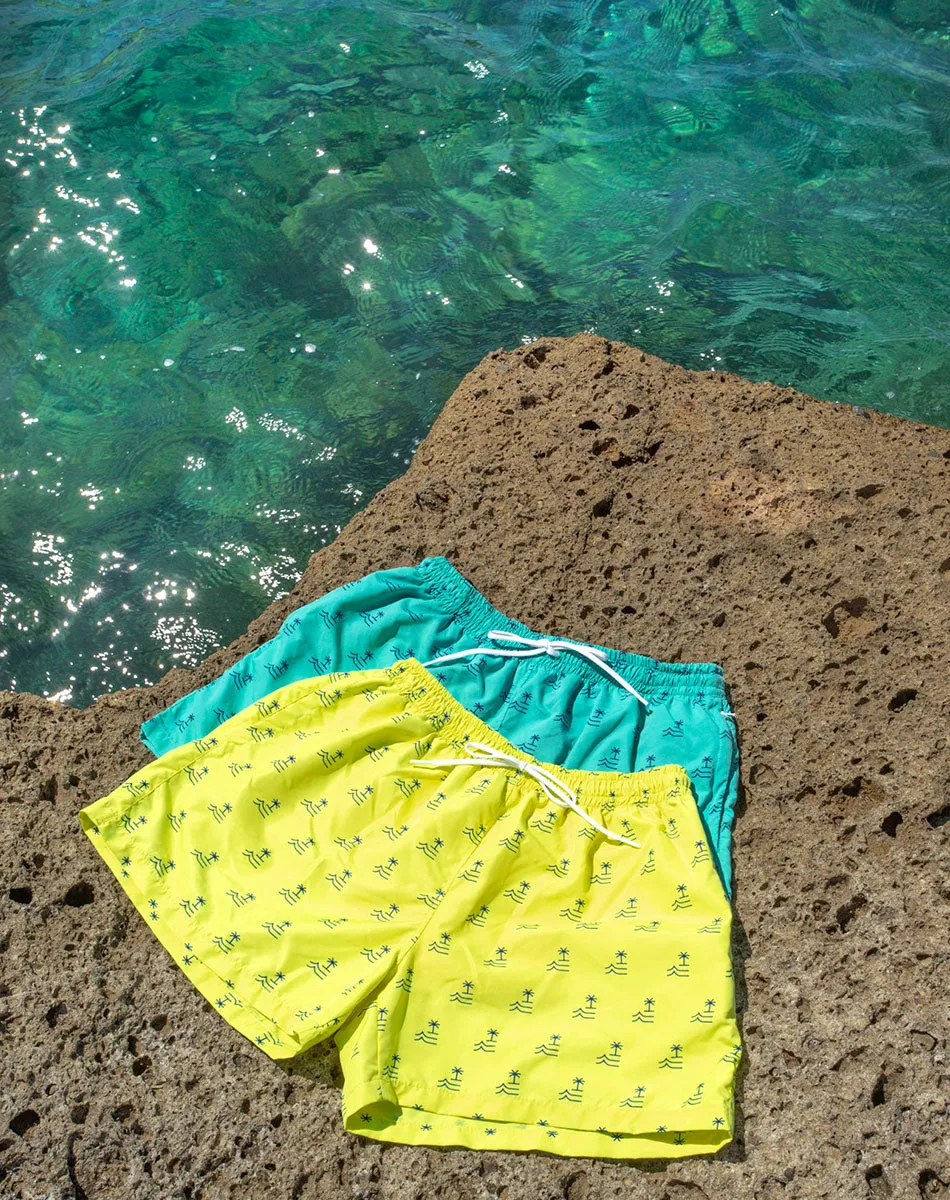 Wave Swimshorts yellow - Men