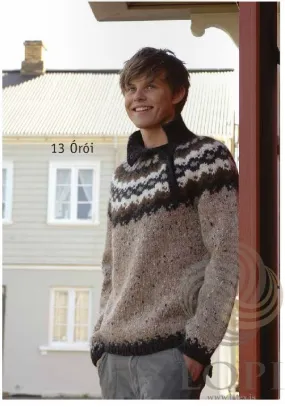 Órói (Disturbance) Mens Wool Sweater Brown